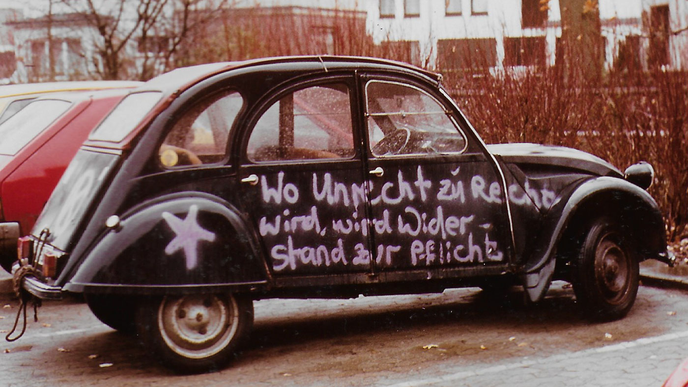 Wo Unrecht zu Recht wird, wird Widerstand zur Pflicht ©K. Schwahlen 1982